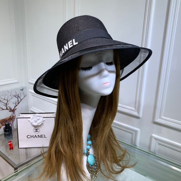 2019 Ladies Casual Original Single Straw Hat Hollow Hat Along The Celebrity Temperament Hot 3 Colors