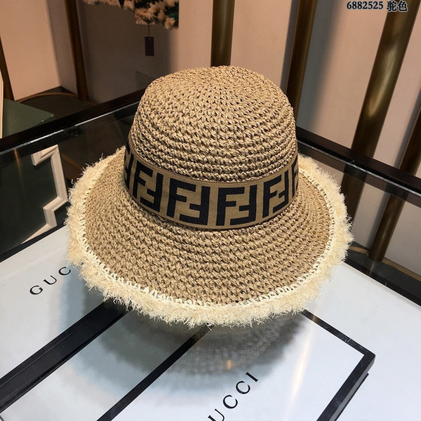 2019 The new big eaves hats for women goddess high quality Light breathable Exquisite weaving