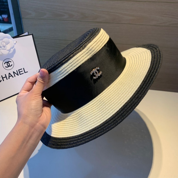 2019 summer new big eaves hats for women amazing fashion high quality Celebrity style flat top