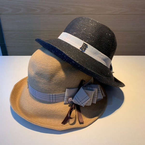 2019 summer new stripes big eaves hats for women amazing imported fine grass production