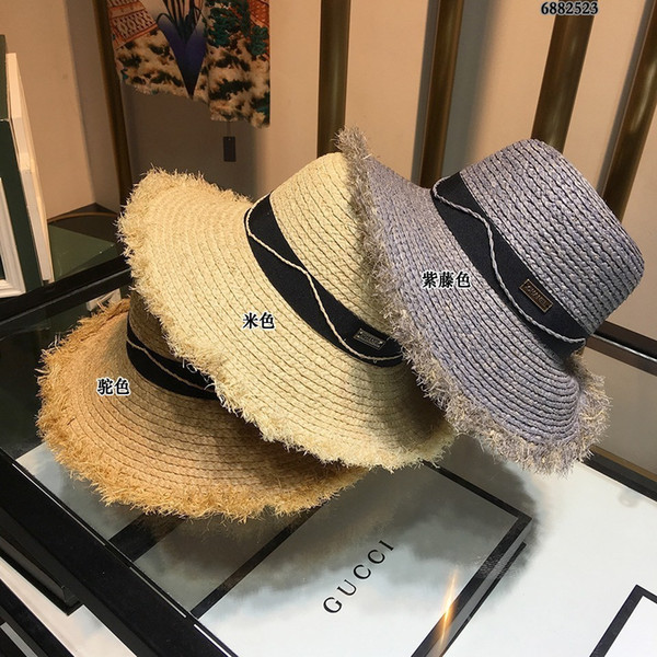 2019 The new big eaves hats for women charming goddess high quality Light breathable Elaborate