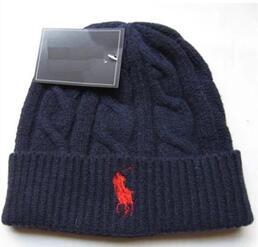 2018 Unisex Autumn Winter Beanie hat men brand polo knitted hats casual classic skull caps ski gorros hip hop women Bonnet beanies wholesale