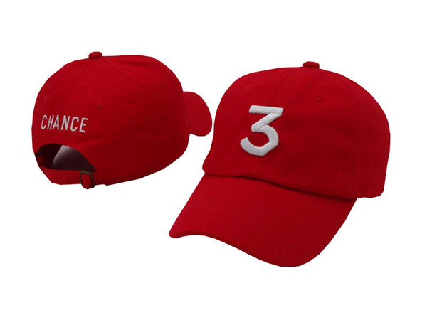 Embroidered chance the rapper 3 Hat Black Baseball Cap Fashion kanye west bear dad caps casquette hip hop Strapback sun drake hats