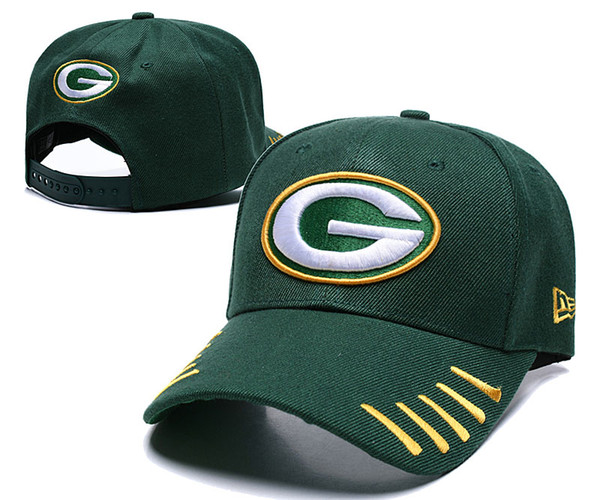 NEW Men's Packers Fan's Adjustable Hat Fashion Brand Hip Hop Flat Brim Women Snapback Cap Men Women Bonnet Street Bone