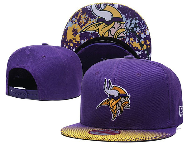 Tophatstore New arrival 2019 Popular HOT SALE Vikings Sport Adjustable Hats For ALL Team Mix Order Various Colors Men's Snapback Flat Caps