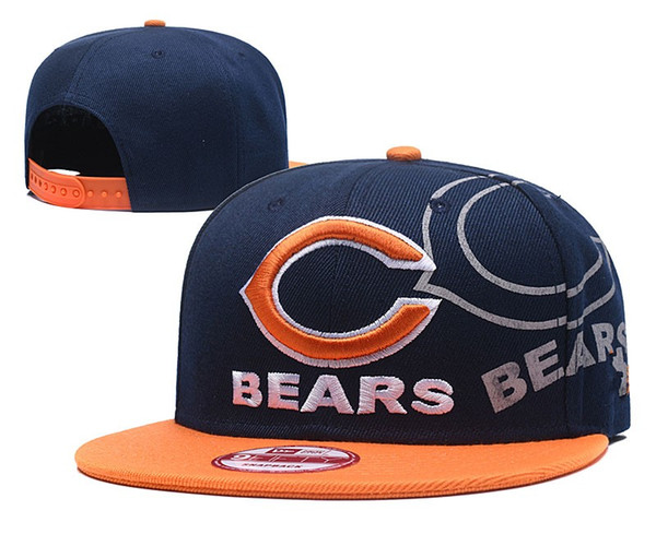 NEW Men's Bears Fan's Adjustable Hat Fashion Brand Hip Hop Flat Brim Women Snapback Cap Men Women Bonnet Street Bone