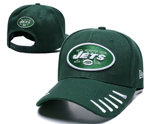 NEW Men's NY Jets Fan's Adjustable Cap Fashion Brand Hip Hop Golf Visor Women Snapback Hats Men Women Curved bill Street Bone