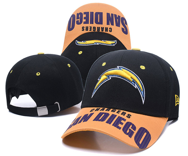 NEW Men's Chargers Fan's Adjustable Cap Fashion Brand Hip Hop Golf Visor Women Snapback Hats Men Women Curved bill Street Bone