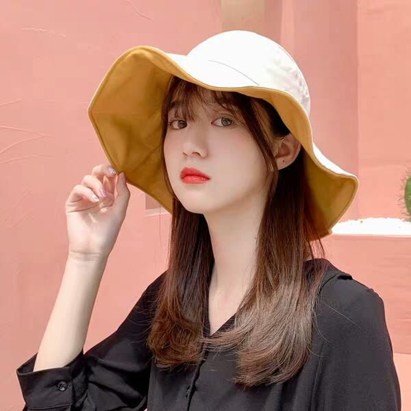 Net Red Fisherman's Cap Female Korean Version Baitao Japanese Small Fresh and Lovely Chic Tidal Sunscreen Sunshade Cap Summer Sun