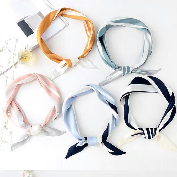 Ins small silk 100 sets of small scarf women's summer thin Korean small scarf spring and autumn long retro thin