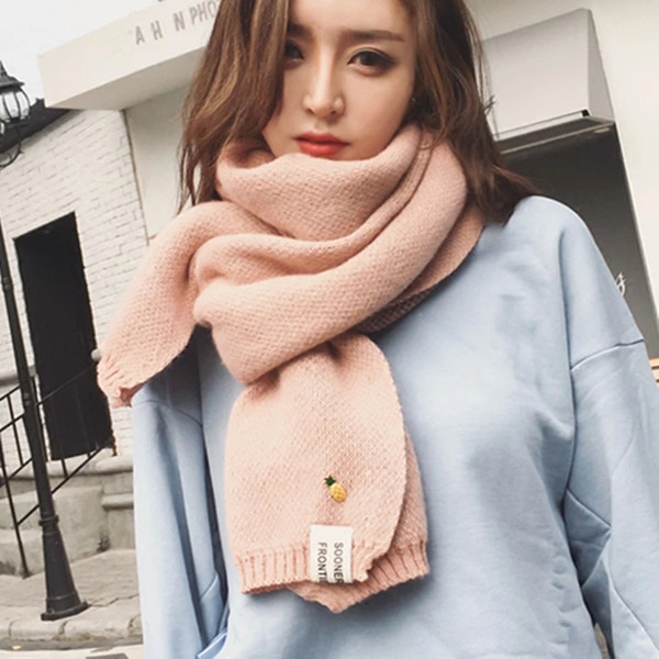 Autumn and winter Korean students, men's and women's casual wear stripes, cashmere scarves, long shawls and long shawls.