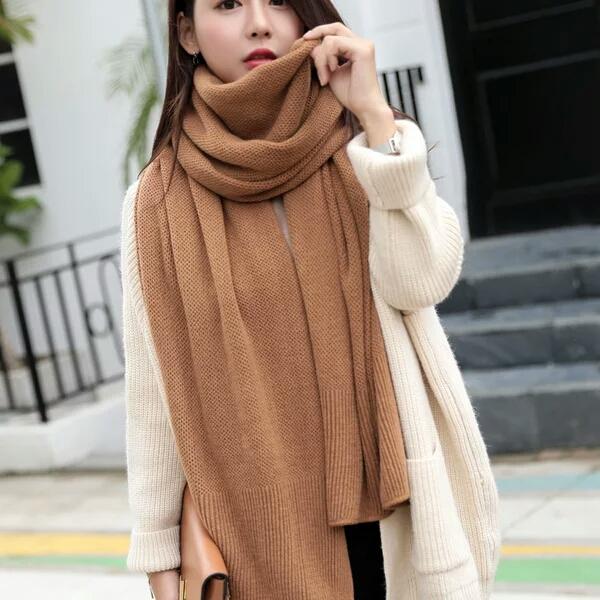 Scarves, women, spring, autumn, winter, Han Dynasty, Korean style, scarf, thicker, cashmere shawl, dual-use Cape Cloak.