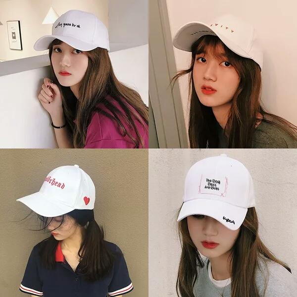 2018 cap Children Summer Korean version chic baseball caps student wave white Street ins cap guy