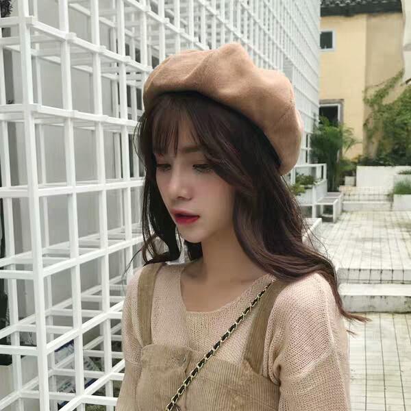 Hat women autumn and winter Korean version with wool knitting hat warm tide ins ancient yuppie hooligan cold melon skin hat