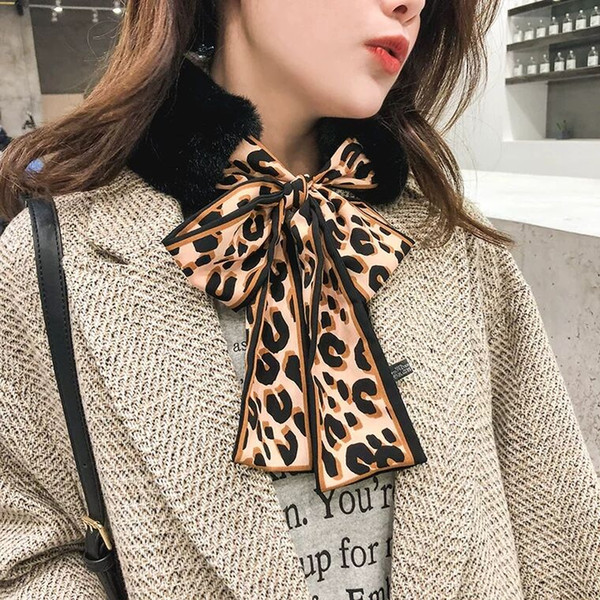 South Korea East Gate Synchronized Leopard Collar Scarf Imitated Rabbit Fur Neck Imitated Fur Female Warm Winter and Autumn