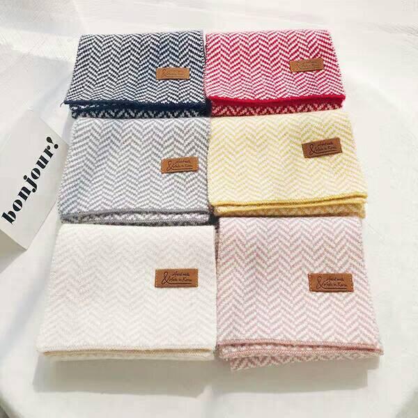 Short Chic Scarf Female Winter Label Korean Edition Baitao Xiaoqing Student Autumn and Winter Ins Scarf Korean Tide