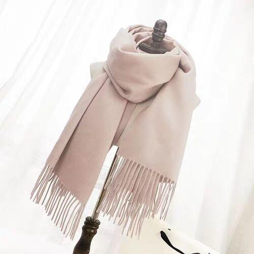 Scarf Autumn and Winter Female Korean Edition 100% Wool Scarf for Student Winter Female