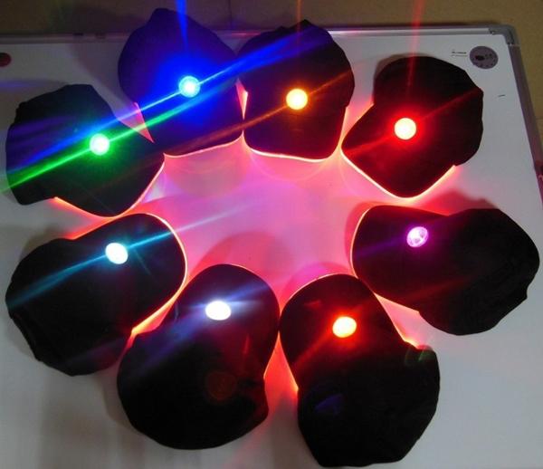 New Design Baseball Hats with LED light Varible Rich Colors Choice Party Caps Luminous Different Colors Flash Lights Caps Adjustment Size