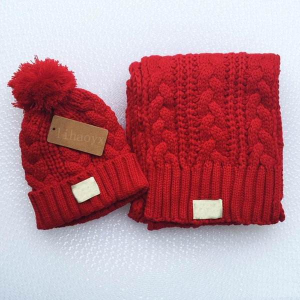 Hot fashion brand yojojo men and women winter high quality warm scarf hat suit full knit hat warm