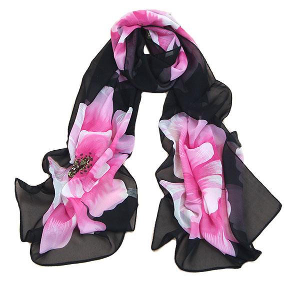 Fashion Flowers Girl Women Wrap Scarf Scarves Hot Scarf Women