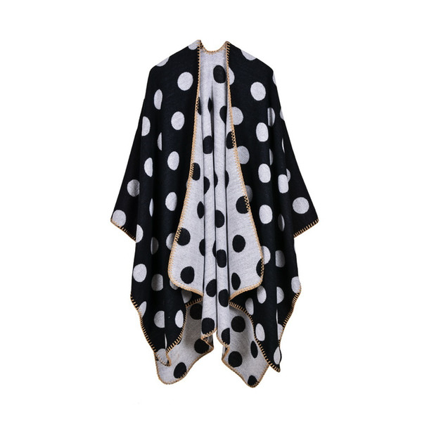 Pashmina For Lady Imitation Cashmere Wraps & Shawl Autumn and Winter Brand New Luxury Fashion Classic Polka Dot Scarves