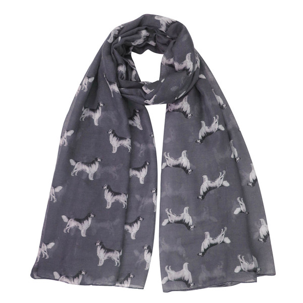 Cute Golden Retriever Dog Pet Animal Print Women's Scarf Shawl Wrap Large Size Gift Soft Lightweight