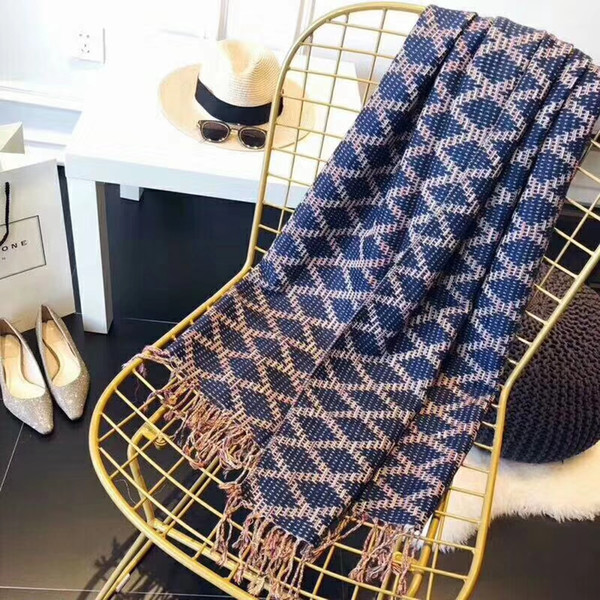 High qualtiy brand design womens wool Cashmere Scarf fashion Warm for women fashion long Shawl thick Wrap Scarves RT6320
