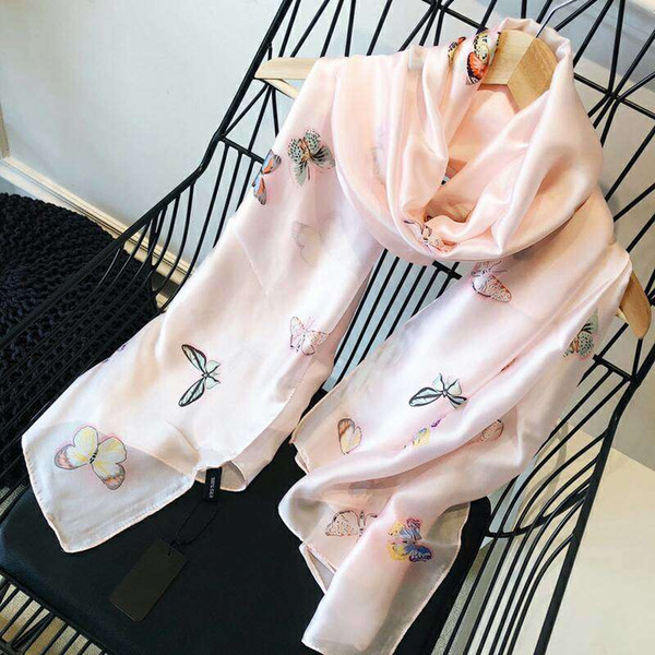 fashion women silk Scarf design Classic Scarf 180x90cm Warm Soft thin Shawl printing Scarves 657