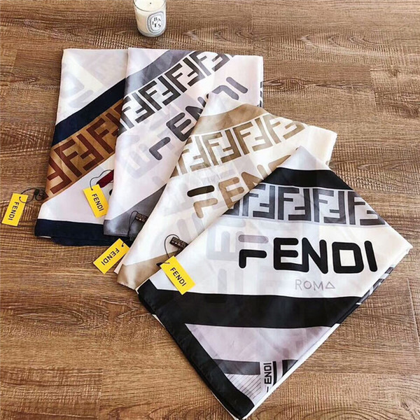 2019 new women's silk scarf fashion print brand scarf summer thin scarf large size beach towel 190*80cm