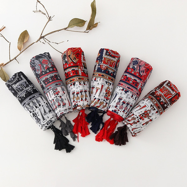 2018 Fashion And New Women Creative Egyptian Murals Scarf Retro Style Long Tippet The Spring and Autumn Female scarf