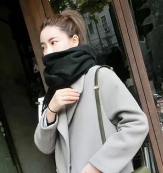 Korean Version Pure Color Wool Scarf Women Winter Long Style Students Wear Imitation Cashmere Scarves Men Winter Shawls To Keep