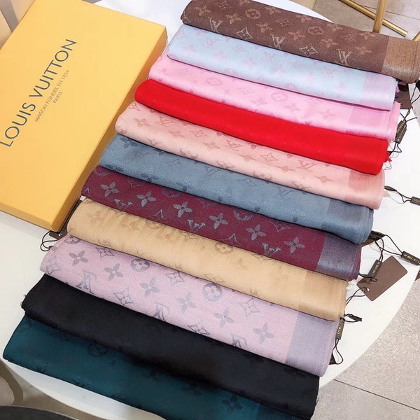 Wholesale brand scarf fashion soft cotton yarn-dyed pattern brand scarf classic design scarf spring and autumn shawl