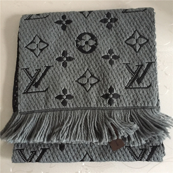 Wholesale brand cashmere scarf fashion classic cashmere cord jacquard scarf super soft warm cashmere scarf 180*30cm