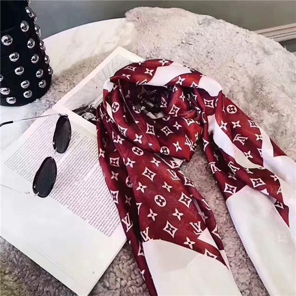 2019 hot fashion Silk scarves women brand printed scarf women's scarf shawl beach bag towel 180*90 cm