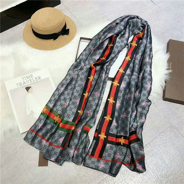 Spring fashion women's scarf brand design floral print long shawl fashion scarf 190*80cm