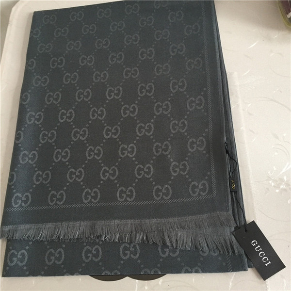 Fashion brand jacquard pattern scarf soft cotton scarf fashion men's and women's wool scarf shawl.