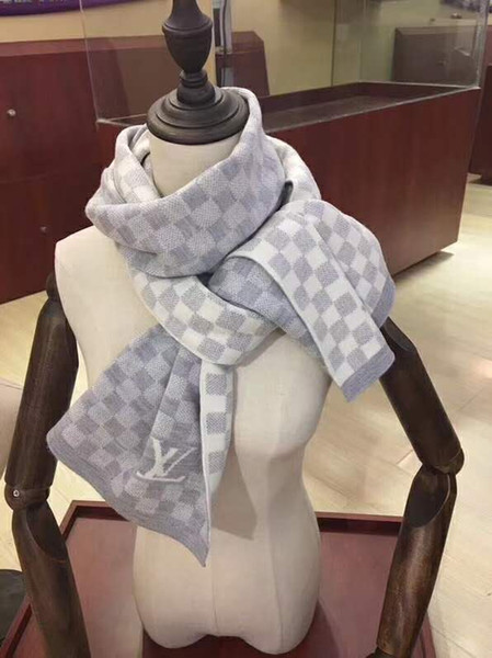 2018 winter Design mans brand Scarf High Quality cashmere scarves Classic Mans scarves size 180x30cm formen AT-001A