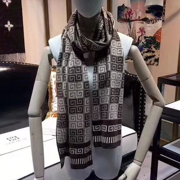 2018 winter Designer mans brand Scarf High Quality Luxury brands scarves Classic Mans scarves size 180x30cm formen AT-001A