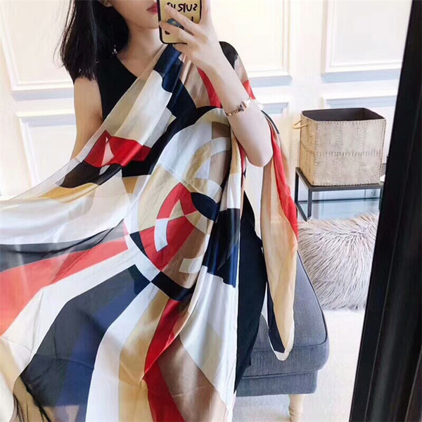 Chiffon Silk Bandana Scarf Women Fashion Designer Brand Scarf Winter Shawls And Scarves Sjaal Cachecol Echarpes Foulards Femme