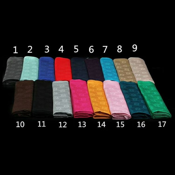 Fashionable warm lovely 15 colour profusion scarf women's shawl wool autumn color weave LOGO wool scarf