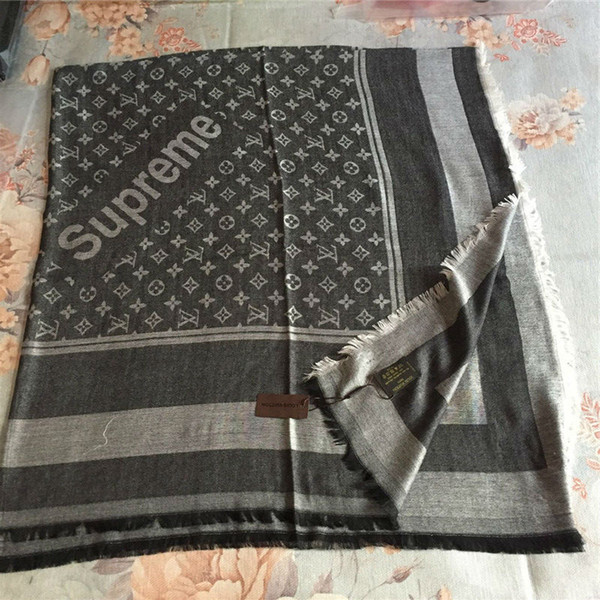 Fashion women's triangle cape 140*140 cm luxury brand cotton scarf yarn-dyed jacquard fashionable cape