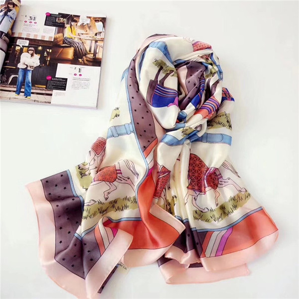 Unique design scarf silk silk woman spring, autumn, w
8000
inter and winter long 2018 new style