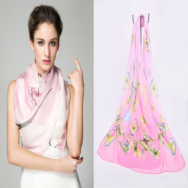 2018 new arrival fashional Autumn winter long Chiffon Scarf Shawl scarves lady all-match scarf scarf