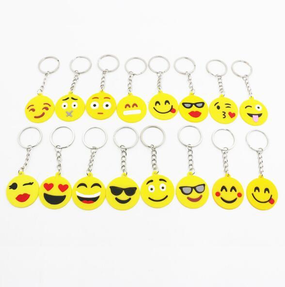 16 Styles Emoji Necklace Toy Props Hot and Classic Gift Emoji QQ Keychain Cute Pendant Animation Accessories