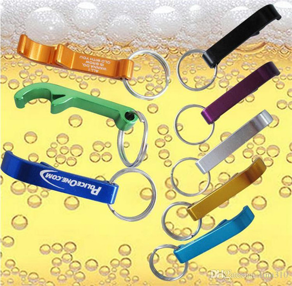 New Top quality Key Chains Beer Bottle Opener Small Beverage Ring Claw Bar Pocket Tool 500pcs