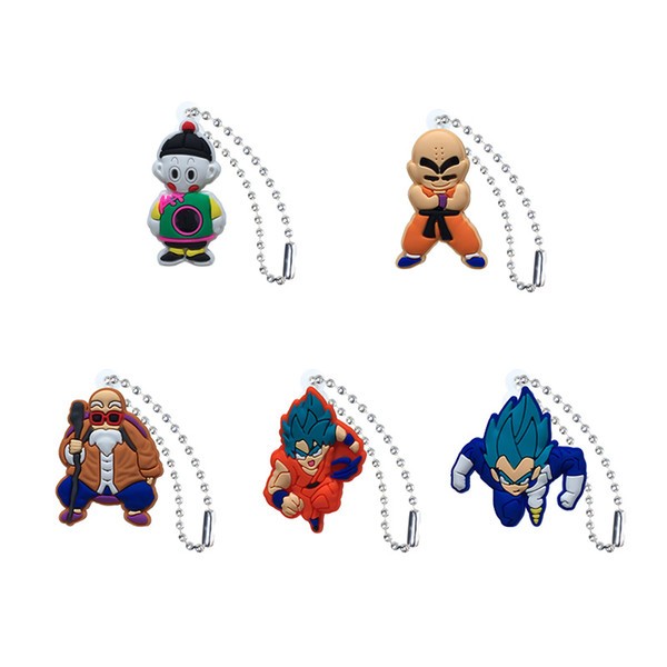 MOQ=20pcs Dragon Ball Keychains Ball Chains for School Bags Clothing Car Key Holder Accessories Fashion Hang Decorations Ornament Best Gift