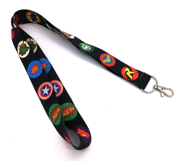 New Mix Style Superhero Avengers League Lanyard NEW Keyring ID Holder Phone Strap