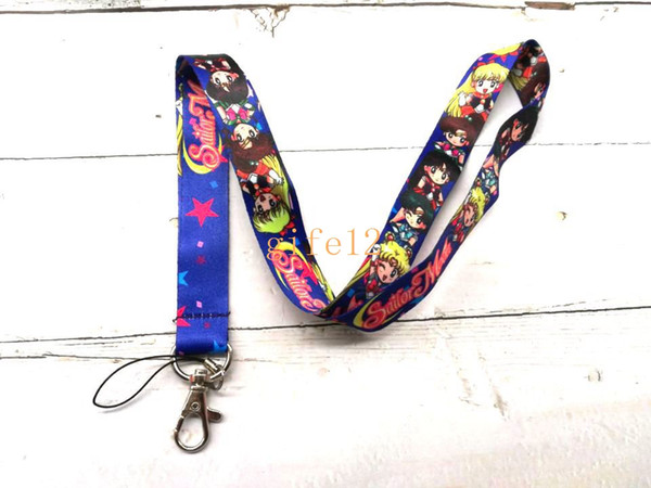 Free shipping New Japanese anime Sailor Moon lanyards movies cartoon key Lanyard chains for mp3/4/5 cellphone