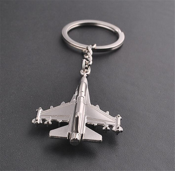 New Metal Creative Aircraft Key Chain New Car Key Chain Aircraft Pendant Wholesale Airplane Fly Plane