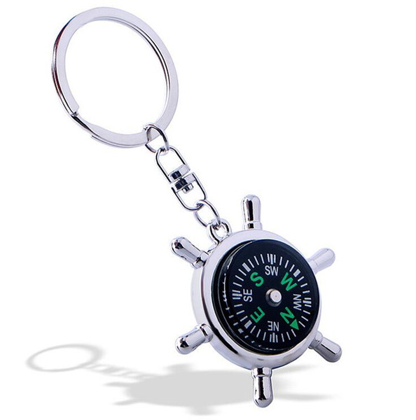 Fashion High Rudder Compass Keychain Multifunctional Compass Mini compass King Ring Pocket Outdoor Gadgets Hiking & Camping Outdoor Gear